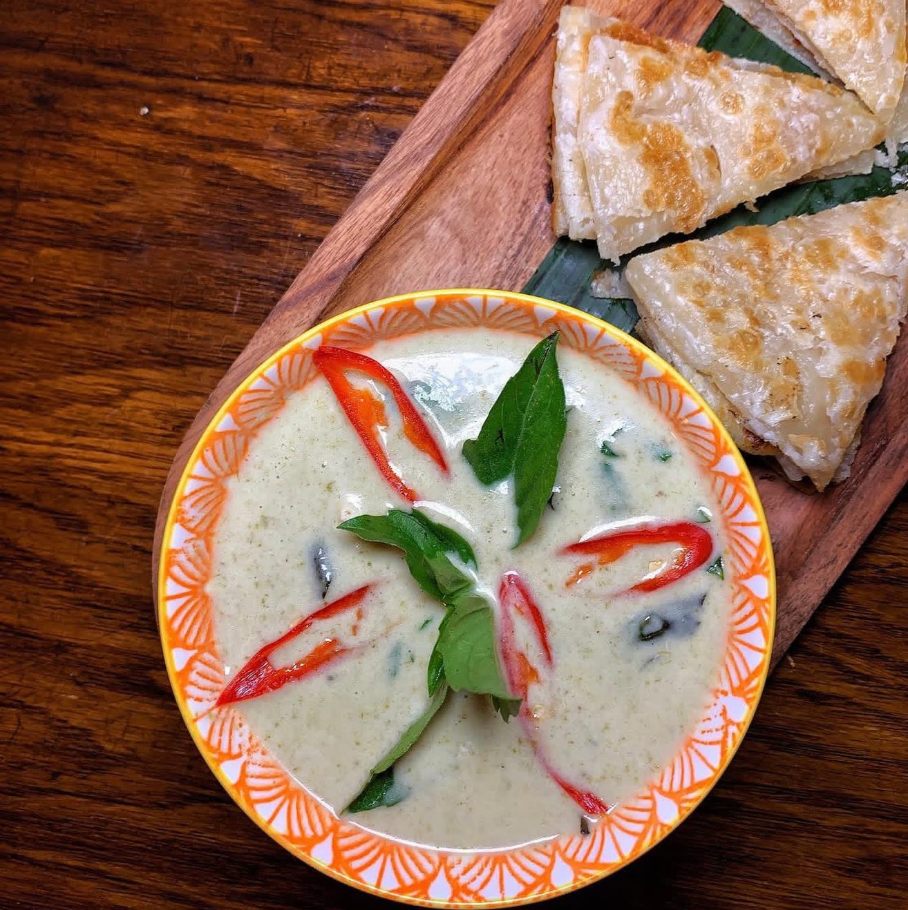 Green Curry Roti.
