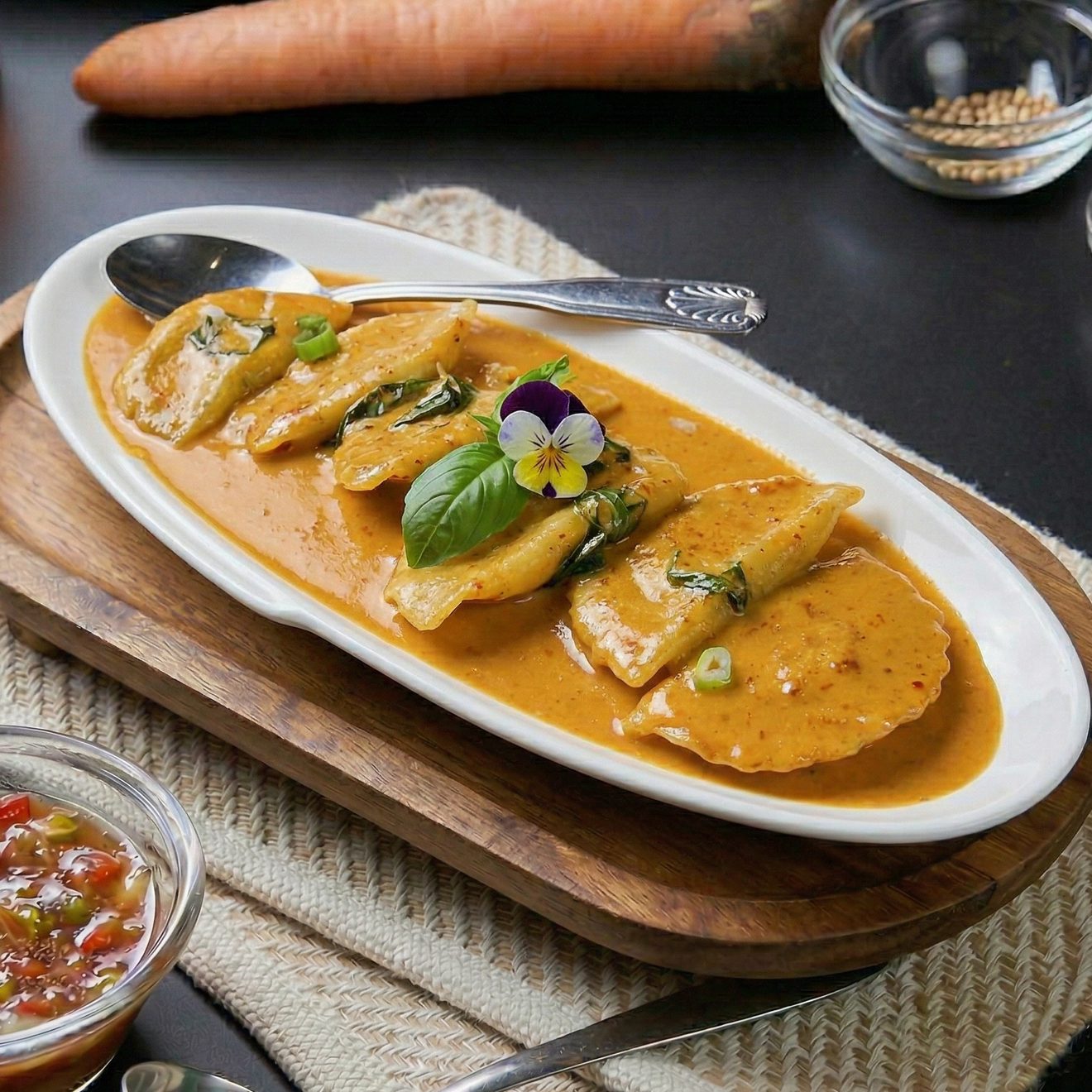 Thai Basil Ravioli.