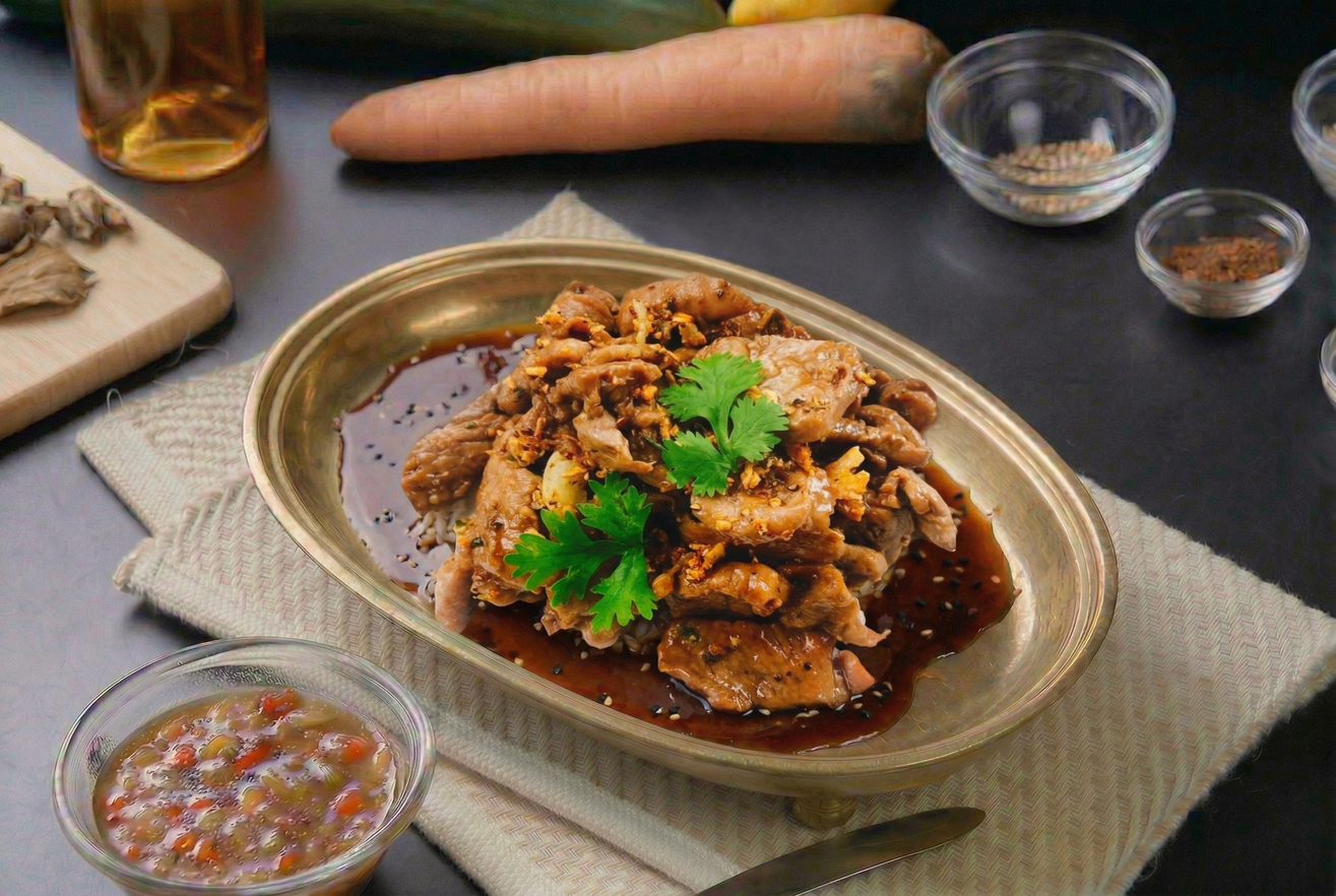 Thai Garlic Stir-Fried.