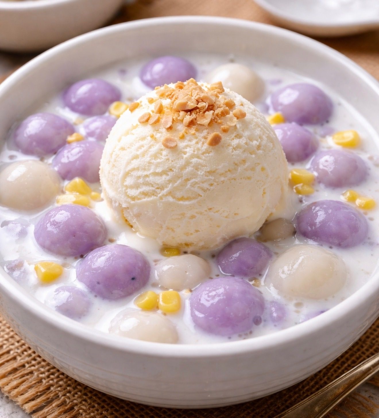 Purple Taro Bua Loy.