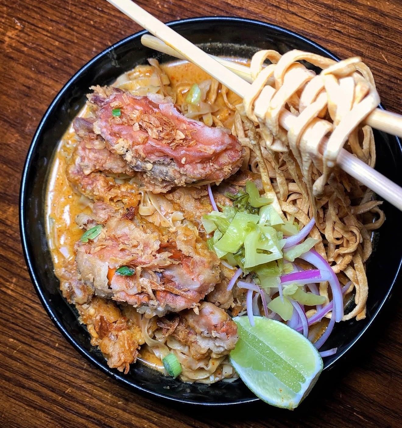 Khao Soi Soft Shell Crab.