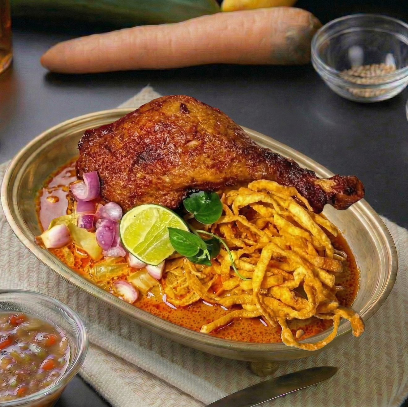 Khoa Soi Crispy Duck.