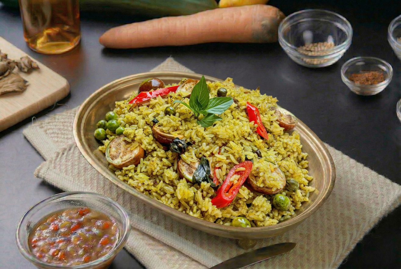 Green Curry Fried Rice.